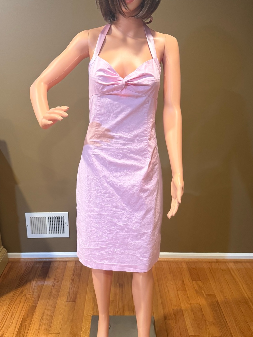Express Light Pink Halter Slip Dress